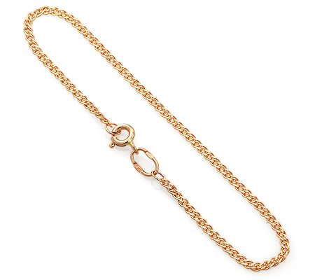 Женская золотая цепочка на руку, плетение «Нона» - БН235А2-А51 - Goldzon