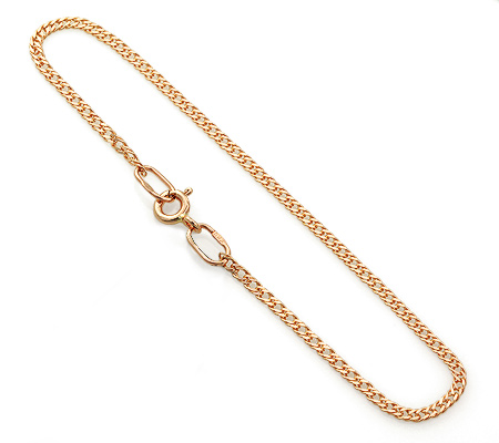 Женская золотая цепочка на руку, плетение «Ромб» - БР235А2-А51 - Goldzon