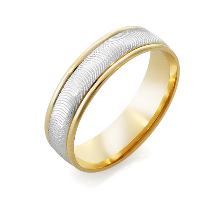 Фото «RG-2642» Золотое обручальное кольцо дизайнерское