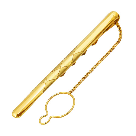 Фото «ZG-3007» Зажим для галстука желтое золото