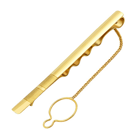 Фото «ZG-3009» Зажим для галстука в желтом золоте