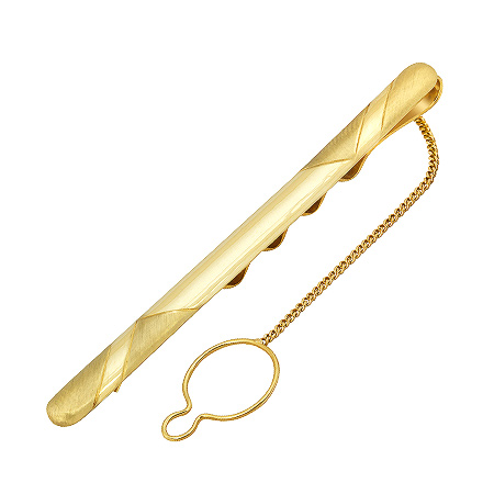 Фото «ZG-3023» Золотой зажим для галстука из желтого золота