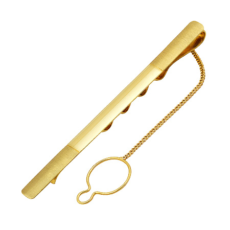 Фото «ZG-3024» Зажим из желтого золота для галстука