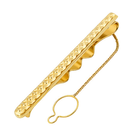 Фото «ZG-3031» Золотой зажим для галстука из желтого золота