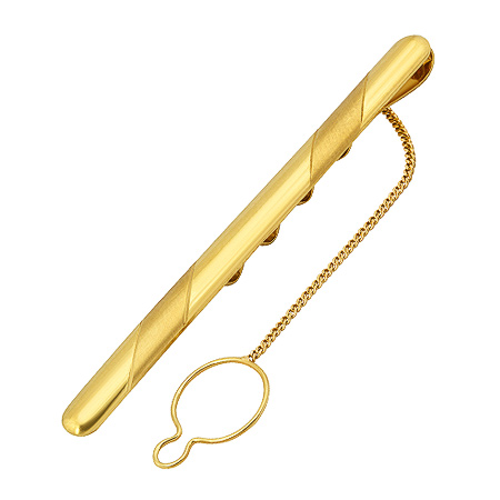 Фото «ZG-3036» Зажим для галстука из желтого золота