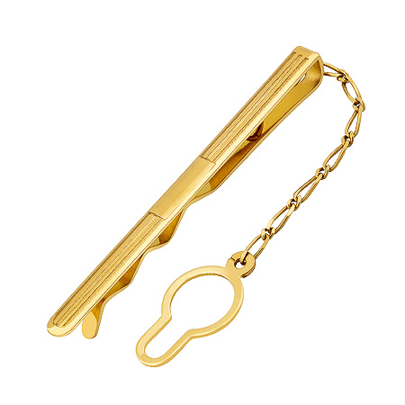 Фото «ZG-3041» Зажим для галстука в желтом золоте